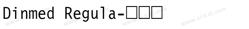 Dinmed Regula字体转换 Dinmed Regula字体转换